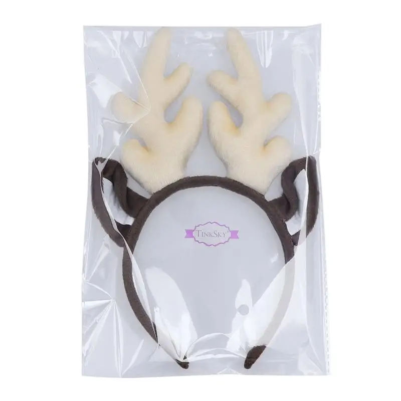 Headband Reindeer Christmas Antler Antlers Hair For Kids Xmas Headbands Deer Hoops Headwear Ears Party Decor Adults Elk