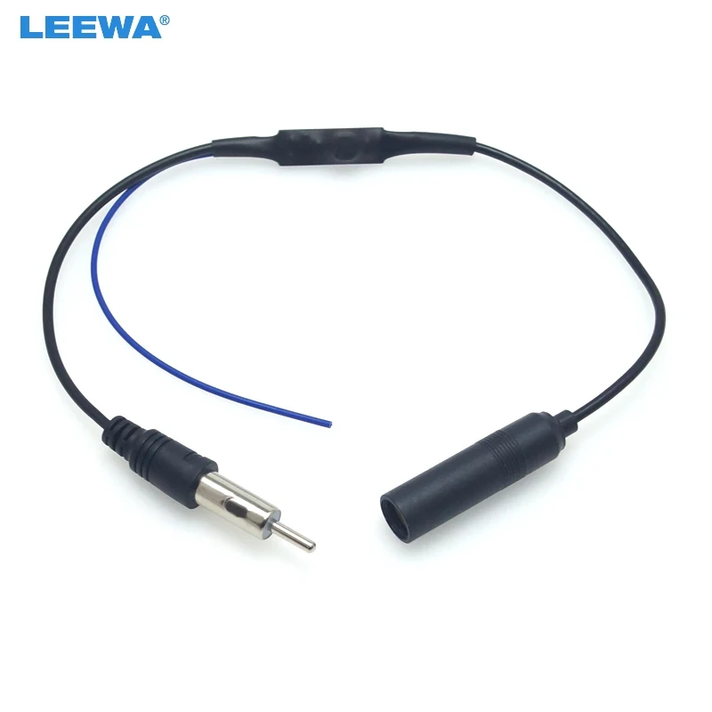 

LEEWA 10X Car Radio FM Antenna Adapter With Booster Installation Connector Cable for Volkswagen BMW AUDI Ford Plug Wire Harness