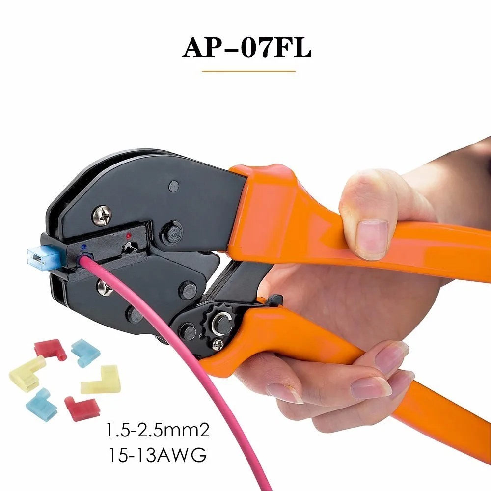 Crimp Pliers Ap-07fl 1.5-2.5mm2 15-13awg Energy Saving Electrical Flag Type Female Terminals Fldny Wire Connector Tools