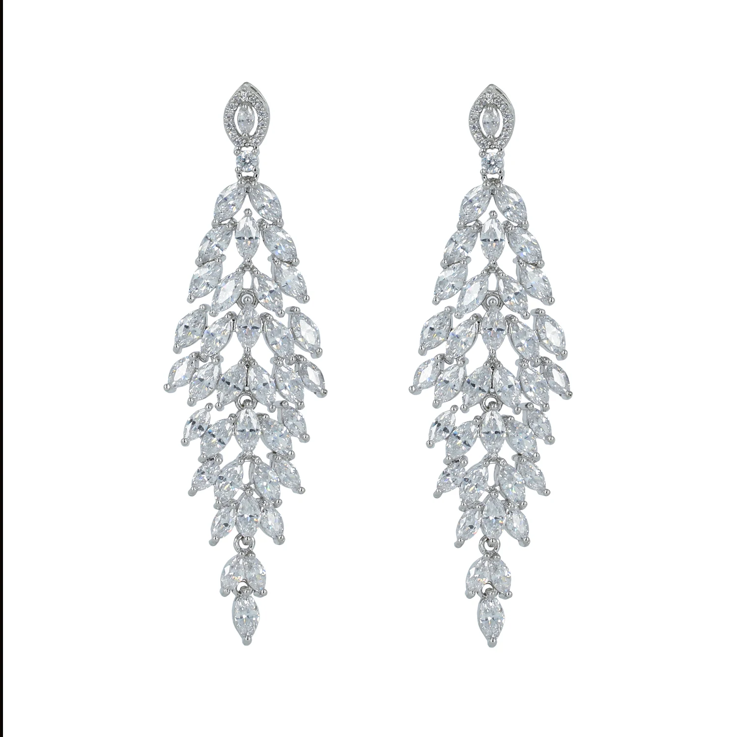 

Full 5A CZ Cubic Zirconia Round Drop Dangle Earring Women Earrings Bridal Wedding Jewelry CE10121