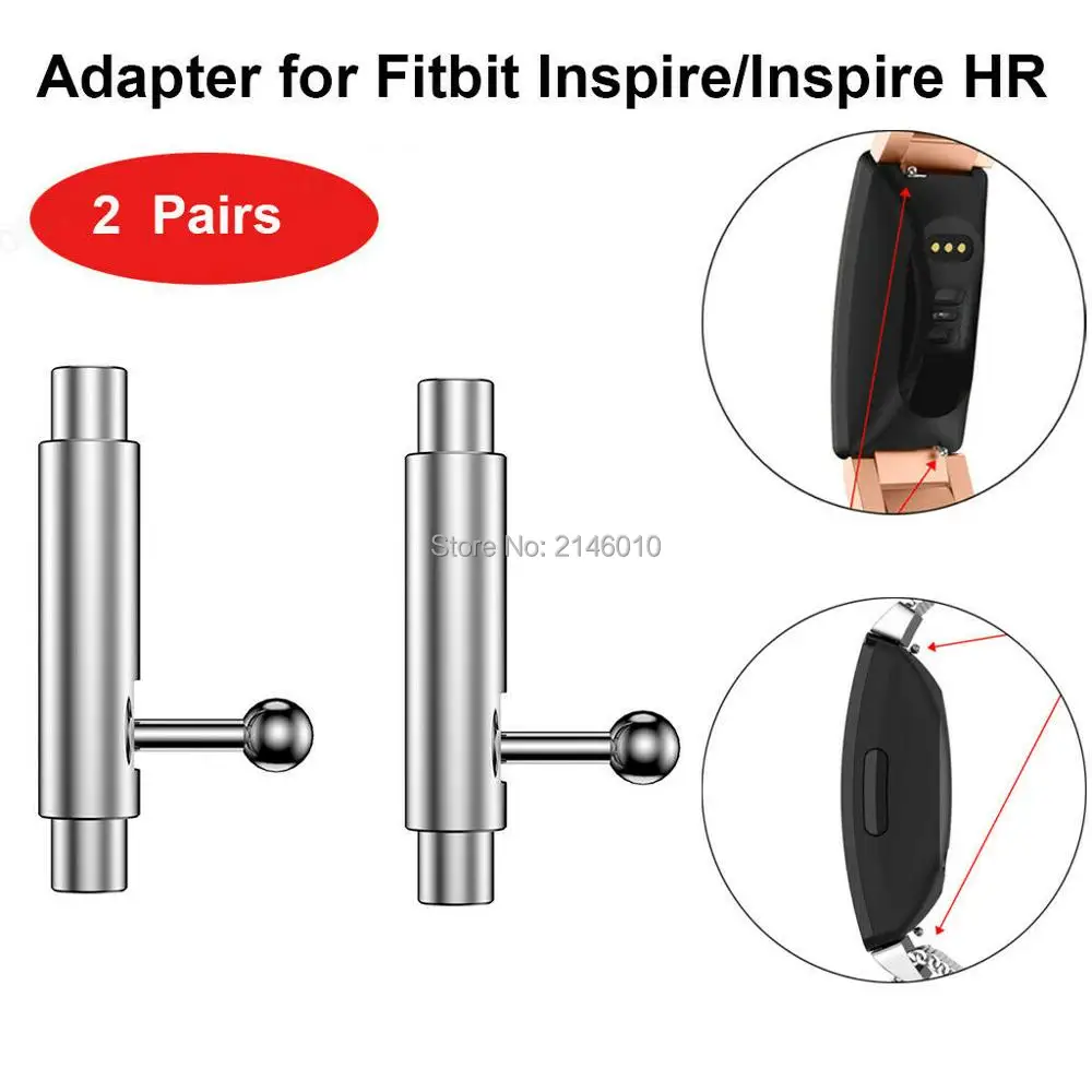 2 пары Wtach Band адаптер для браслета Connector для Fitbit Inspire/Inspire HR