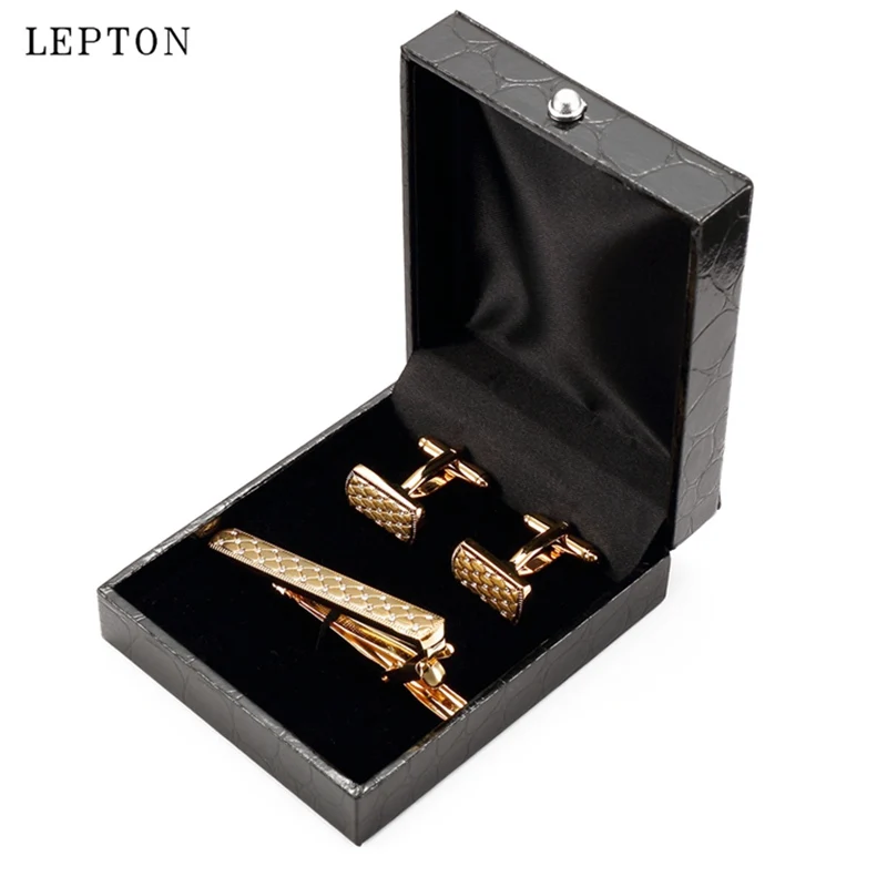 أحدث الذهب اللون كريستال التعادل كليب ليبتون ماتيل التعادل بار للرجال السماء المرصعة بالنجوم الكفة رابط وربطات عنق كليب مجموعات لحفل الزفاف الأعمال