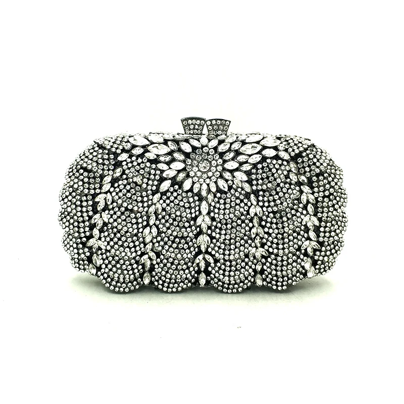 

Elegant diamonds bag evening party rhinestone hollow out clutches women crystal purses bridal wedding party clutches