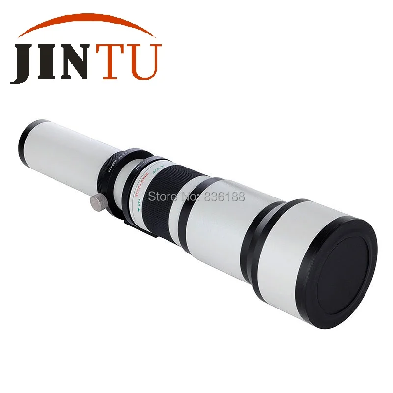 JINTU 650-1300mm f/8-16 Super Telephoto Zoom Lens for Fuji Fujifilm X Mount X-E2 X-E1  X-T100 X-T10 X-T1IR X-T1 X-T20 Camera