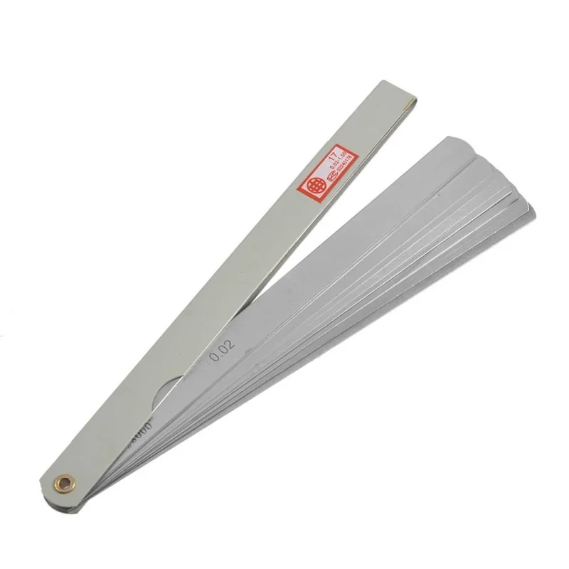 200mm Long 17 Leaves 0.02mm-1.0mm Gap Thick Measure Feeler Gauge Gage