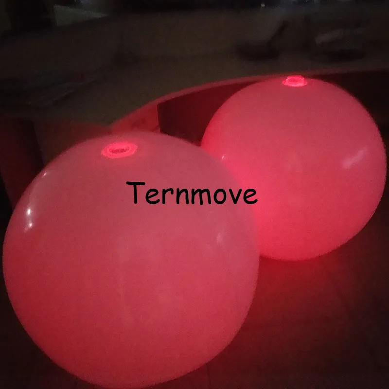 Schwimmen Party Dekor Große PVC Aufblasbare LED Beleuchtung Strand Ballon Led Wurf Ball für Konzert Weihnachten leuchten spielzeug