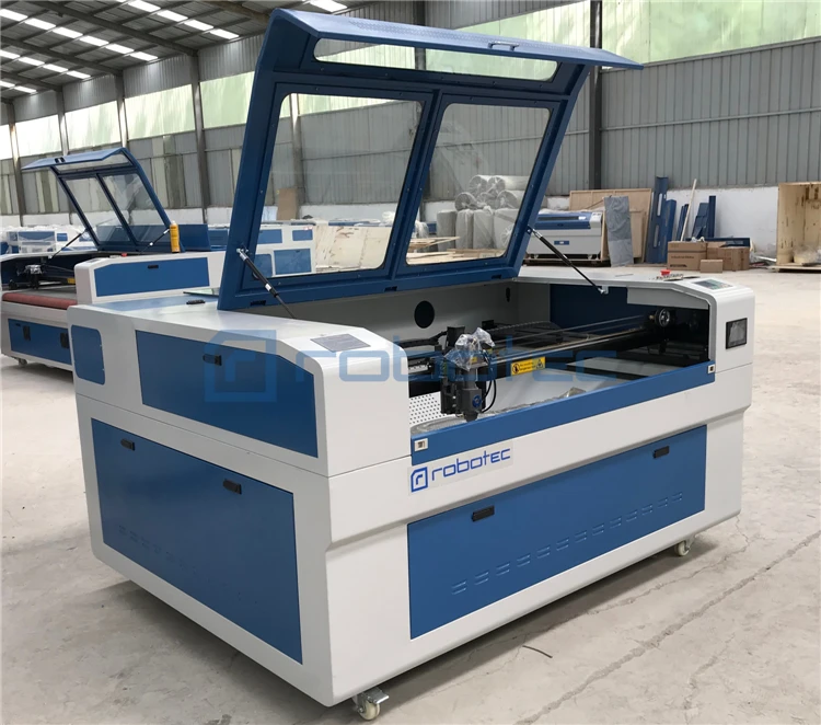 

Robotec Dual heads 1390 Laser Cutting Machine Co2 80W Laser Cutter Cnc Laser Printer For Glass Acrylic Wood Paper Steel
