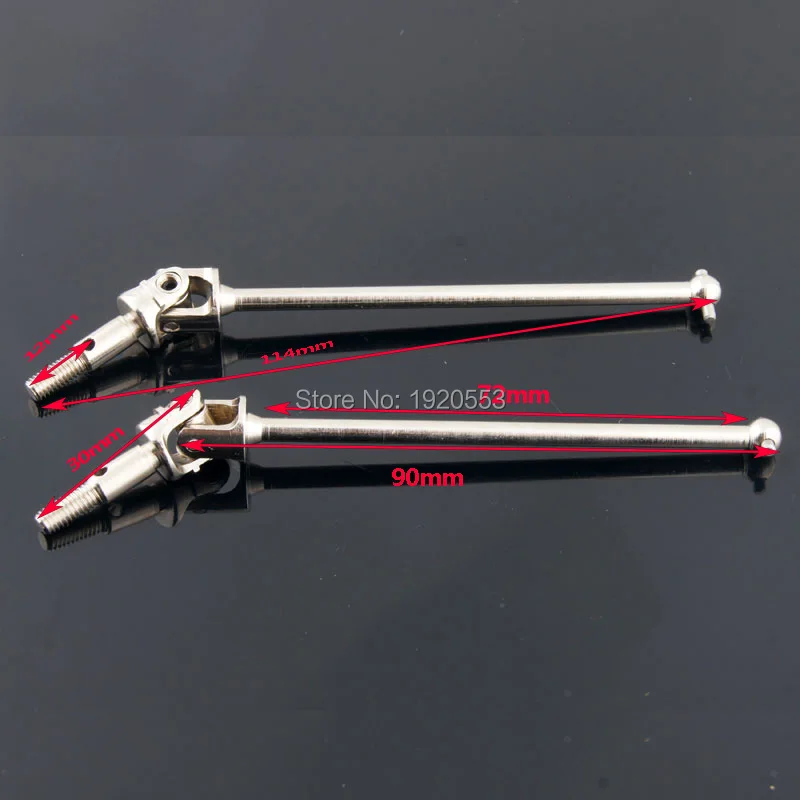 HSP 108015 Steel Universal Joint Drive Shaft CVD Dog Bone Transmission For HSP 1/10 Redcat Volcano Epx PRO Monster Truck 94111