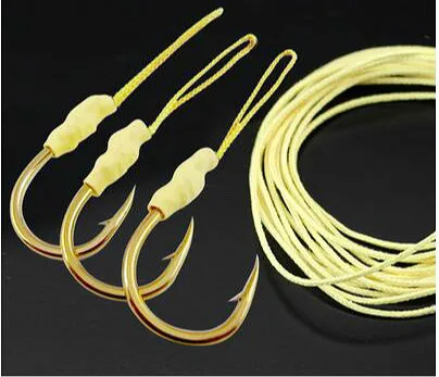 Professional jig jigging tie hook-line shrink tubing ferrous plate hook line hook tied bulk wire rop