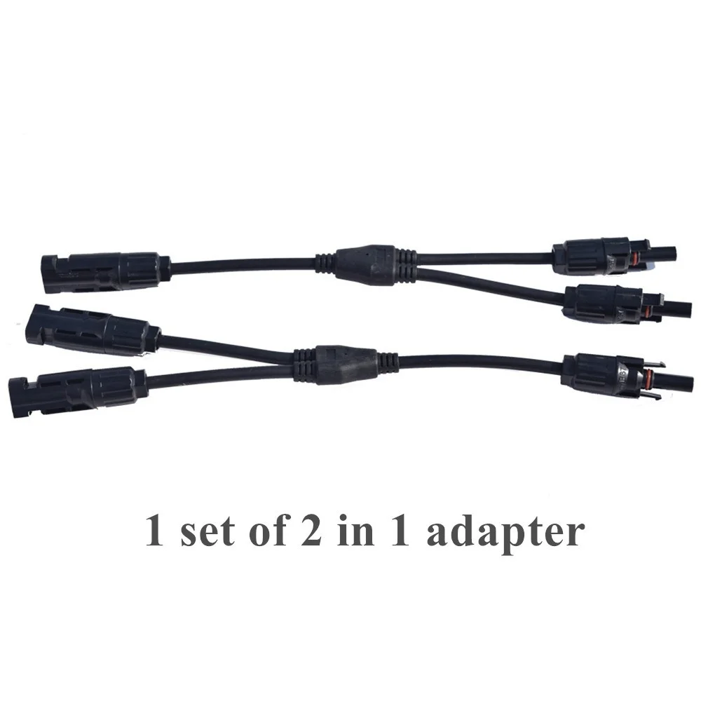 Collegamento del connettore solare femmina maschio strumento solare tipo Y con cavo metallico cavo solare pv parallelo ramo connettore pannello di derivazione