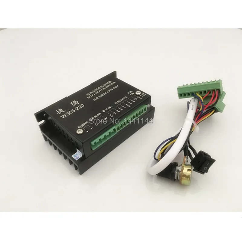 CNC Spindle Brushless 400W ER11 Collet Spindle Motor + Switching Power Supply + Motor Driver + 55MM Clamp + 3pcs ER11 Collet