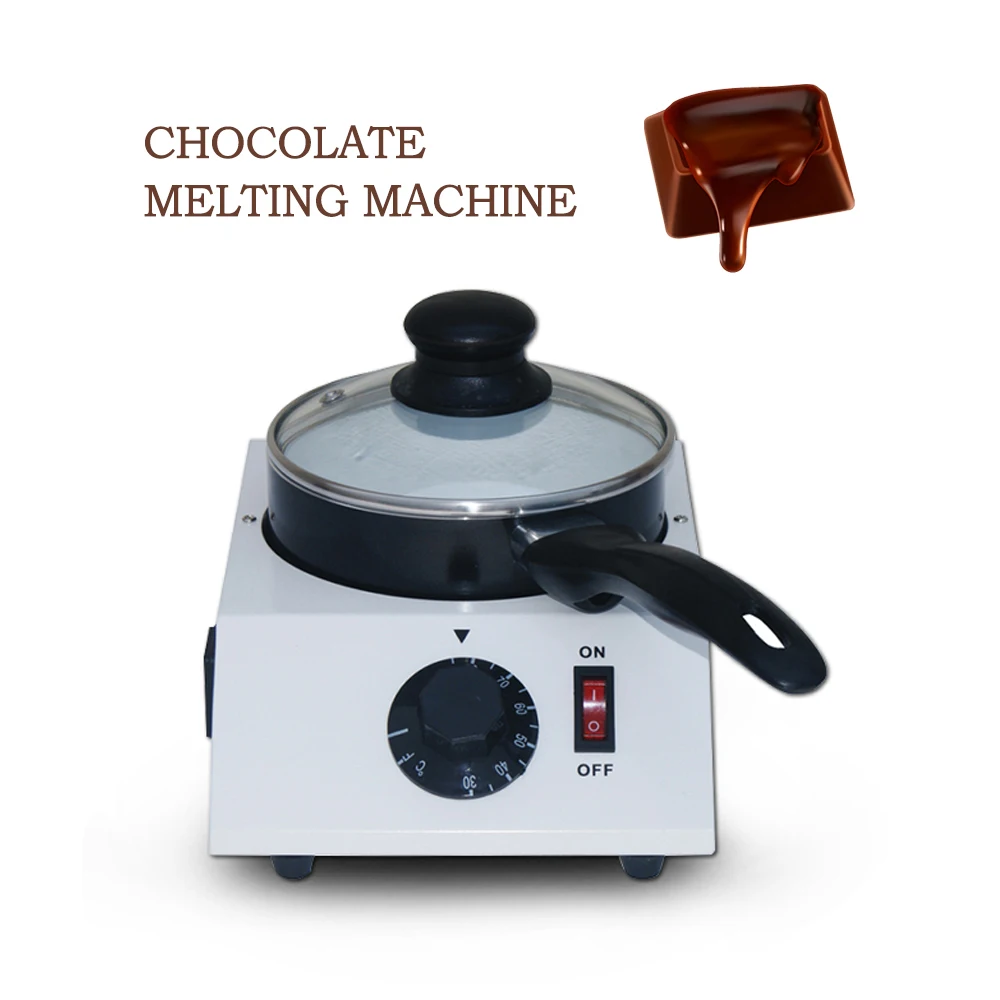 ITOP 40W Mini Electric Chocolate Cheese Melting Machine Ceramic Non-Stick Pot Tempering Cylinder Melter Pan (1 Melting Pot)