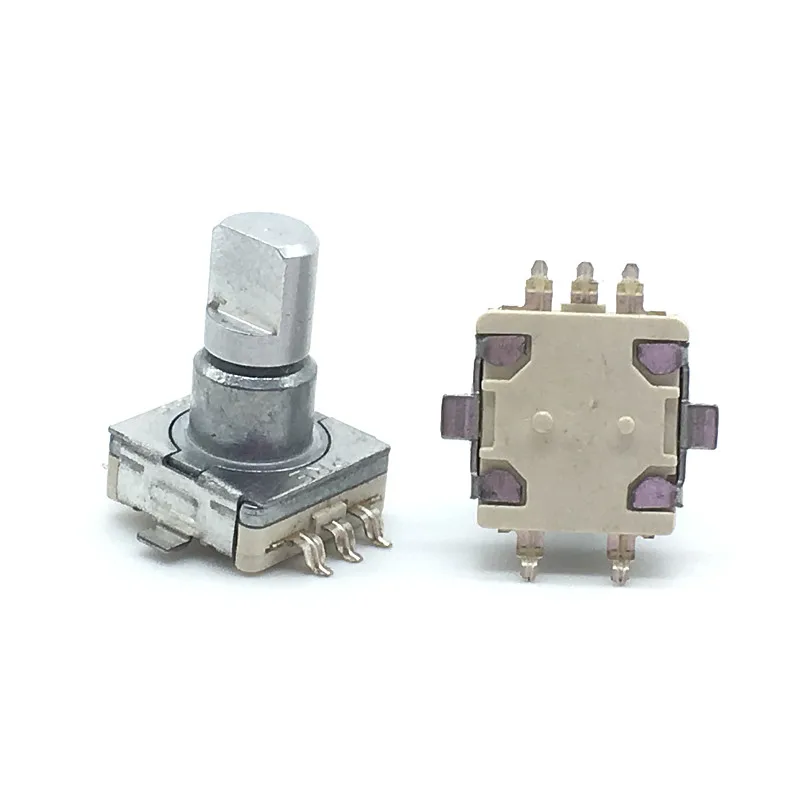 5pcs EC11 Rotary Encoder Switch With Push Button Switch 30 Position 5pin SMD Type Handle Length 12.5mm Half Shaft