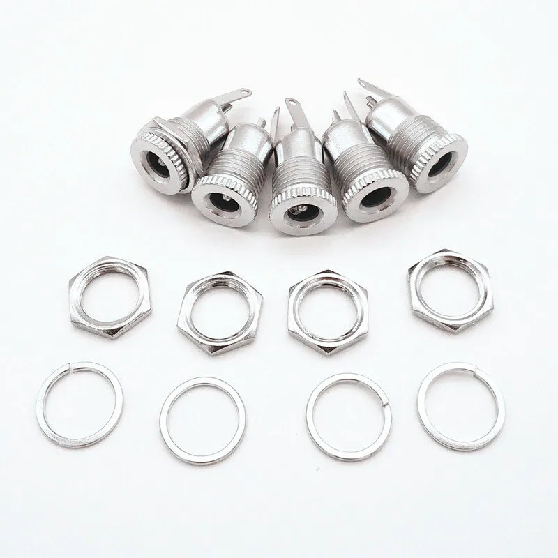 مقبس طاقة تيار مستمر ، موصل تثبيت لوحة أنثى ، فتحة معدنية مفتوحة 11 مللي متر 5521 2 قطعة