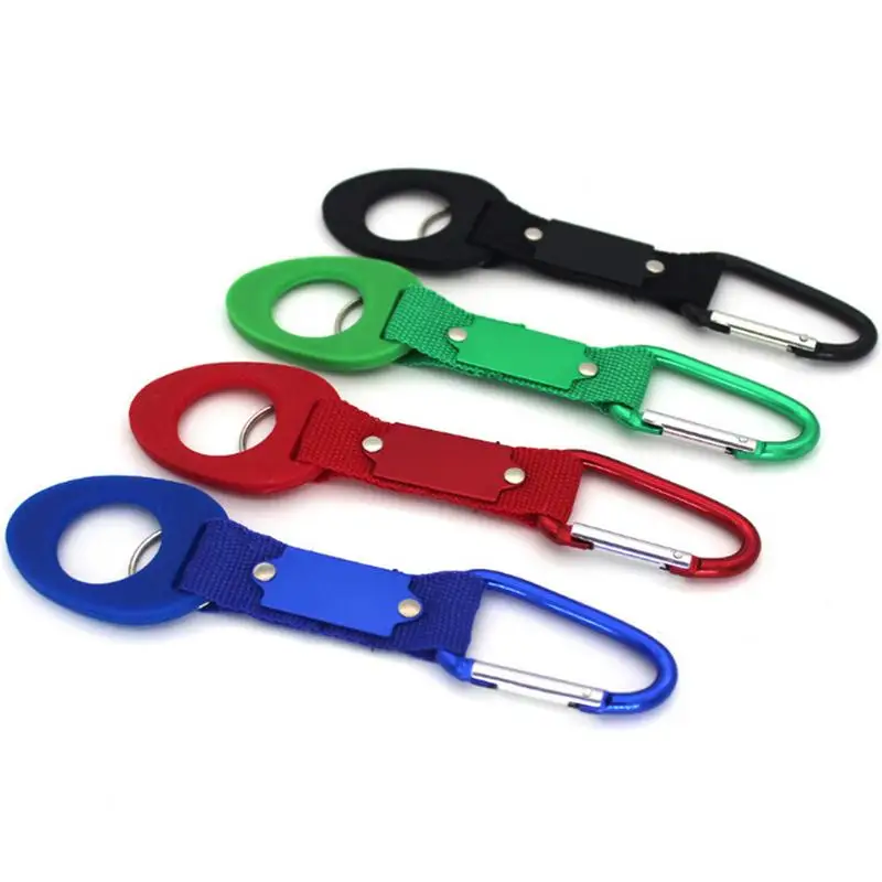 Generation Of Rubber Nylon Webbing Water Bottle Buckle Hook Water Bottle Holder Clip Outdoor Carabiner Climb Belt Backpack Hange