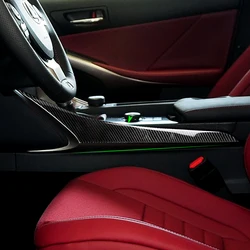 Carbon Fiber Car Styling Interior Center Control Panel Gear Shift Cover Trim For Lexus IS250 2013 2014 2015 2016 2017 2018
