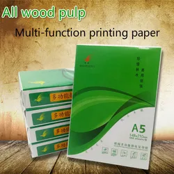 500 Sheets A5 full wood pulp photocopy 70g printed white quality copy paper transparent printing importers draft office supplies