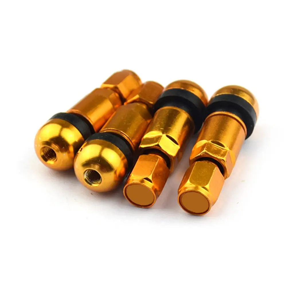 4pcs / set Universal Motorcycle Car Wheel Tubeless Tire Valve Air Caps for Tire Valve Stem Aluminum Metal Air Valve Stem