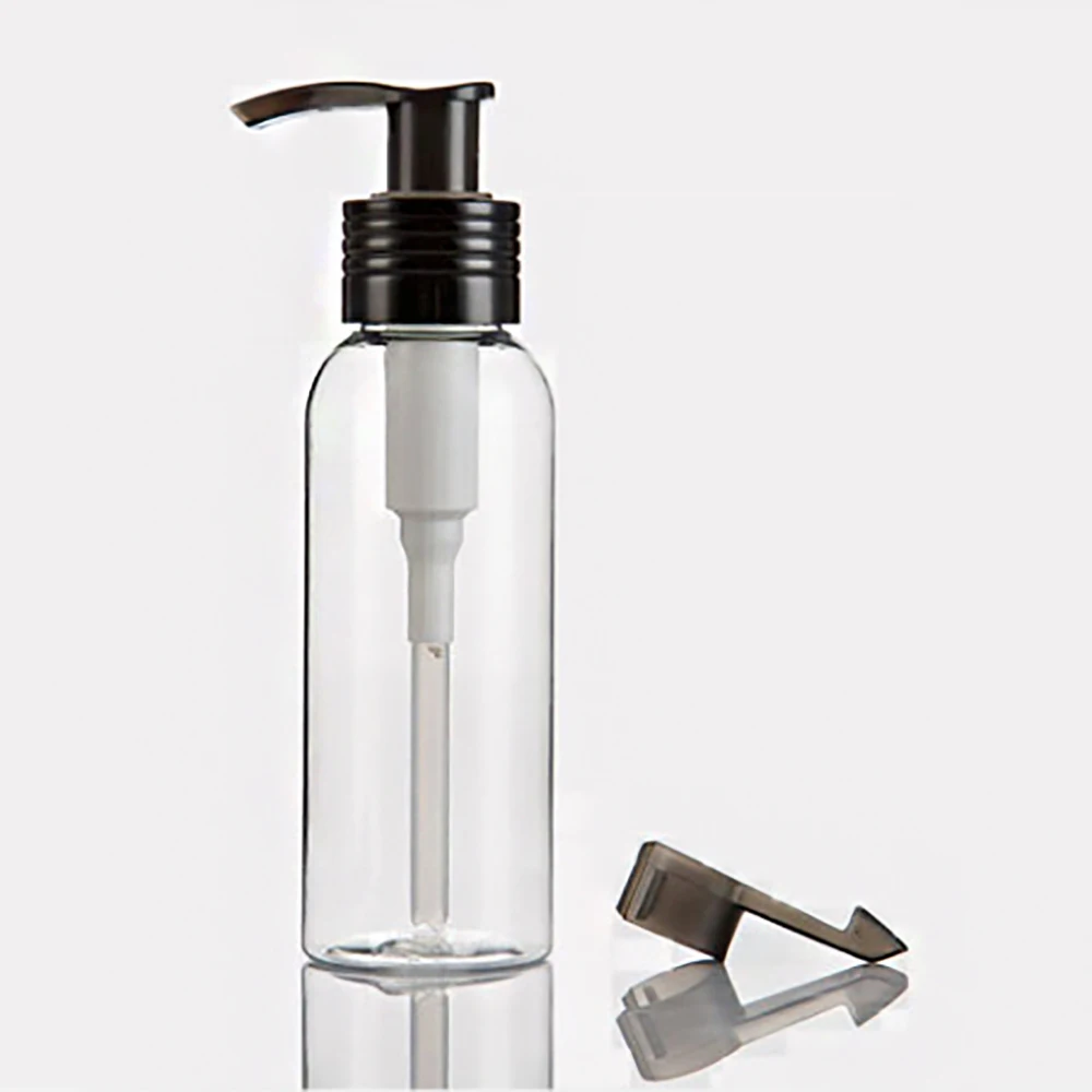 

clear beautiful plastic bottle,100ml eliquid plastic bottles with aluminum pump wholesale