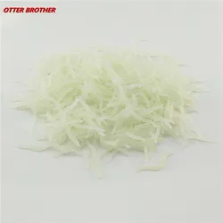 Fishing Lure Silicone Luminous Simulation Smell Earthworm 4cm60pcs Fishing Soft Bait Red White Worms Isca Artificial Accessories