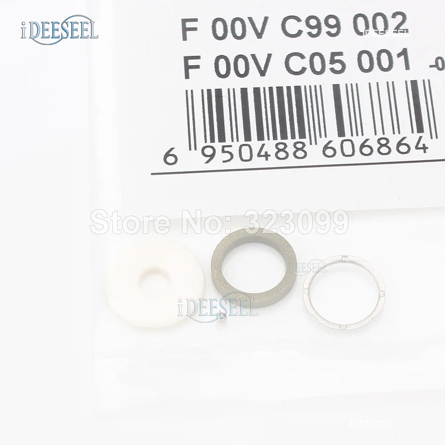 F00VC99002 F00VC05001 Injector Gasket Kit F 00V C99 002 F 00V C05 001 Steel Ball 1.34mm O-Ring antirust Free Shipping(10Bag/lot)