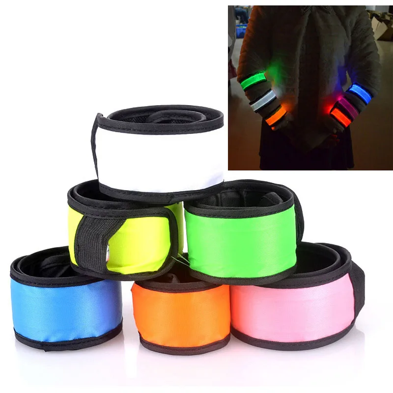 LED Flashing Wrist Band Glow Bracelet Arm Belt Light Up Arm Band for Dance Party Decor Luminous Glow Bangle