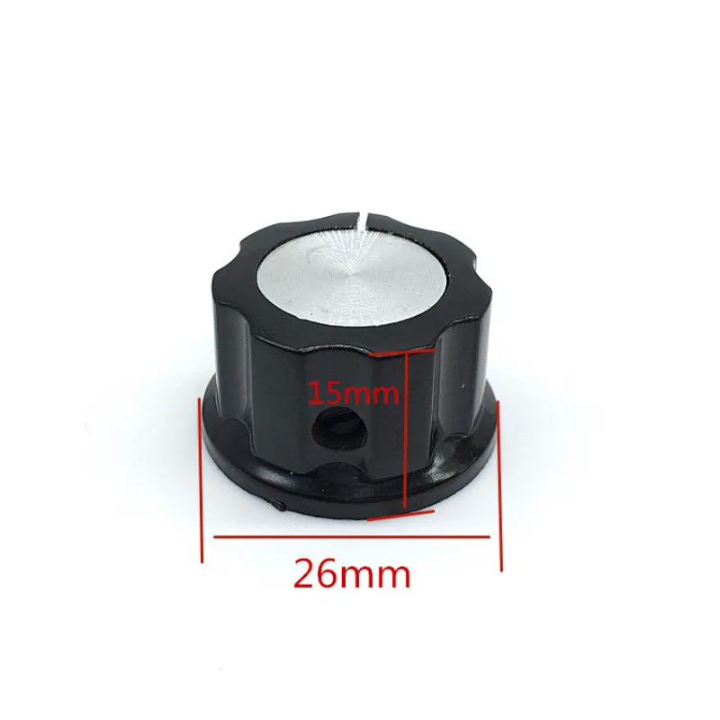 5pcs WH118 3590S RV24YN Potentiometer Knob Kit for Hole 6mm 6.4mm Diamter MF-A03 Rotary Switch Knobs Caps 26x15mm