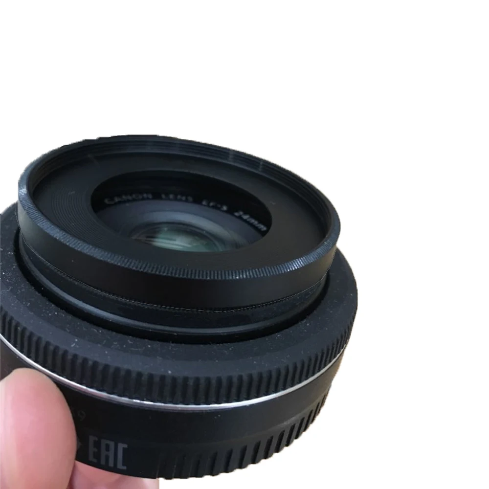 10ชิ้น/ล็อต ES-52โลหะสำหรับเลนส์ Canon EF-S 24มม.F2.8 STM EF 40มม.F/2.8 STM แพนเค้ก