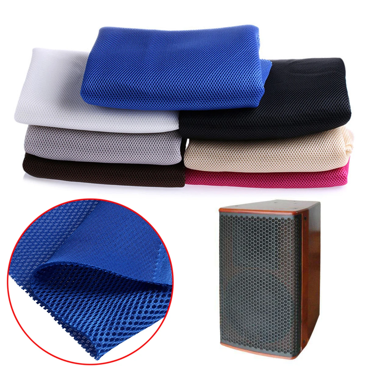 Speaker Mesh Speaker Grill Cloth Stereo Grille Fabric Dustproof Audio Cloth New