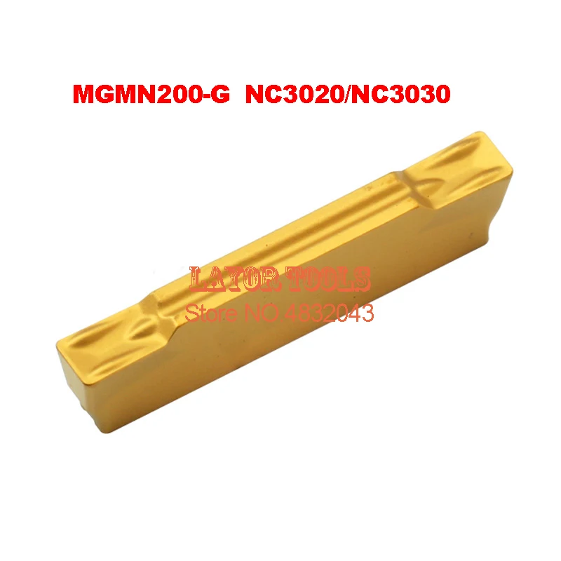 MGMN200-G NC3020/NC3030, MGMN 2 หัวตัด Cnc เคลือบคาร์ไบด์แทรกสำหรับร่องผู้ถือ Mgehr & Mgivr