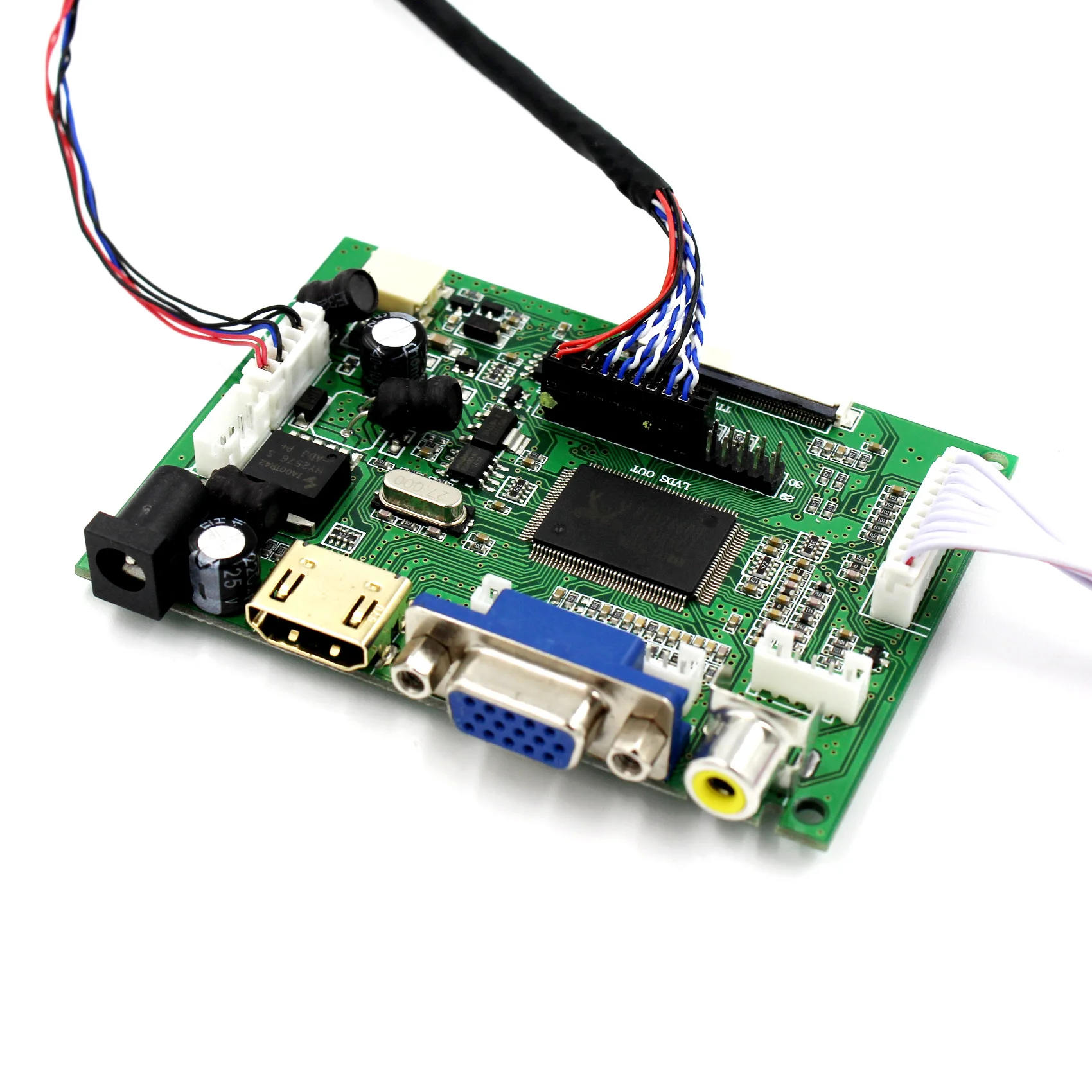 Placa controladora lcd hd mi vga + 2av, funciona com 8.4 polegadas, x 600, tela lcd aa084sc01