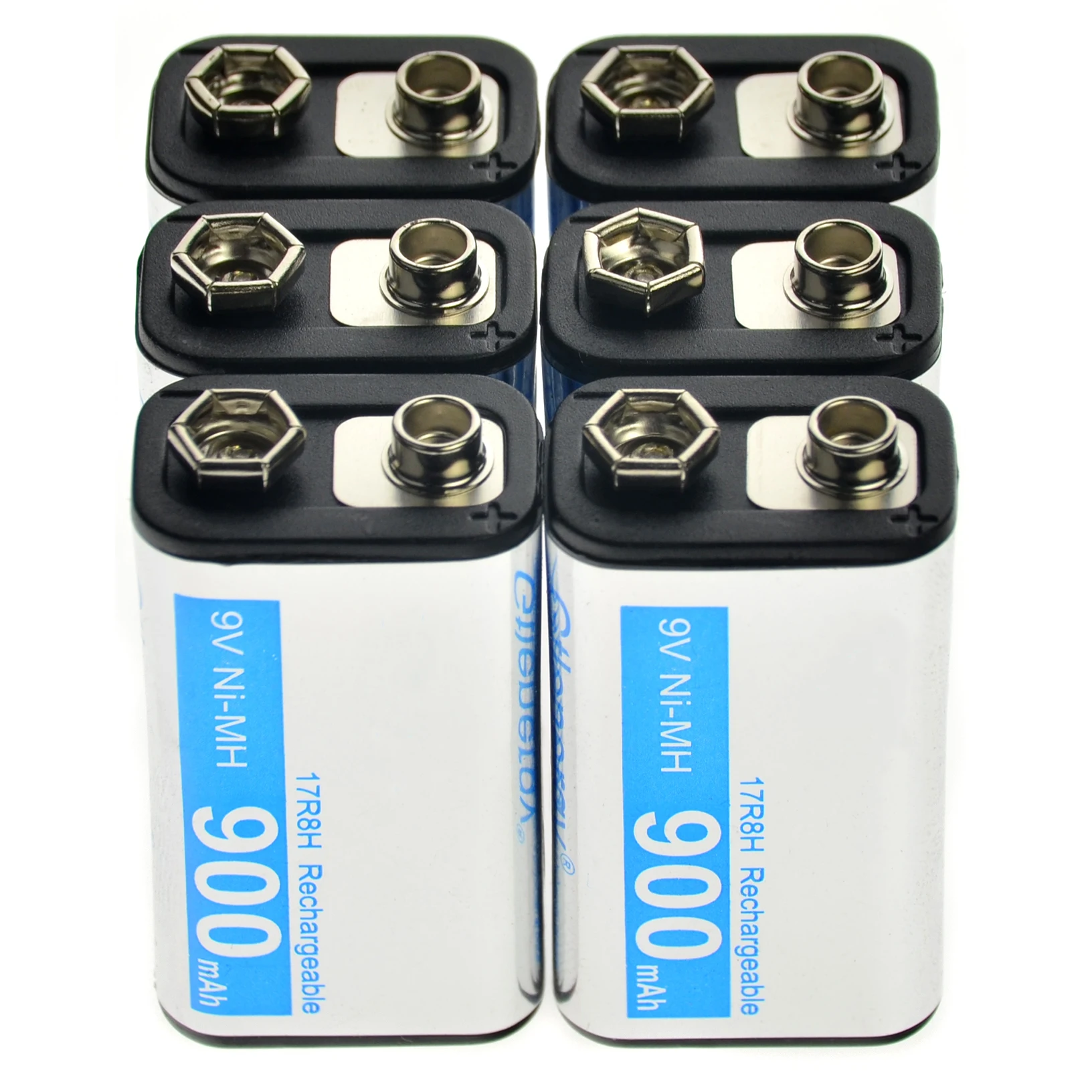 2-24 個 9v 900mah充電式バッテリー携帯耐久性のあるバッテリーpps黒ニッケル水素ブロック電源