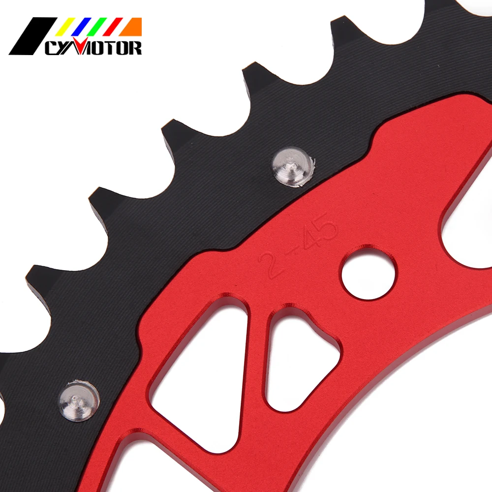 Motorcycle 45 47 48 49 50 51 52 Rear Chain Sprocket For HONDA CR125R CR250R CR500R CRF XR 125 230 250 450 400 600 650 R X L