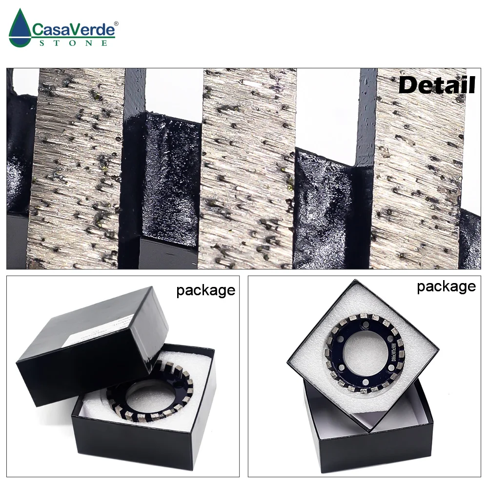 Imagem -04 - Roda de Moagem Cnc de 86 mm tipo Segmentado para Máquina de Corte Roda de Calibração Pedra de Granito Mármore Roda de Perfil de Diamante
