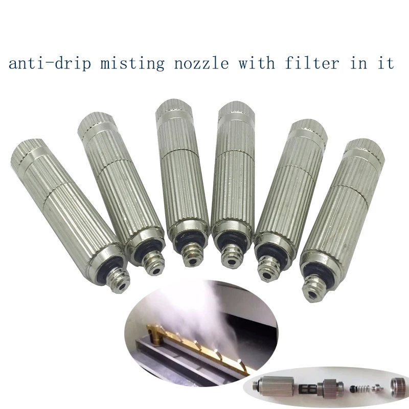 50pcs High Pressure Misting Nozzles 10-24UNC Thread 20-90 Bar Garden Agriculture Cooling Humidify Sprinklers Fogging Sprayer