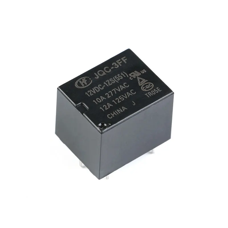 5Pcs/2Pcs 10A Relay HF3FF-JQC-3FF- 5VDC-1ZS 12VDC-1ZS 24VDC-1ZS(551) DIP5 5V 12V 24V DC 5Pin