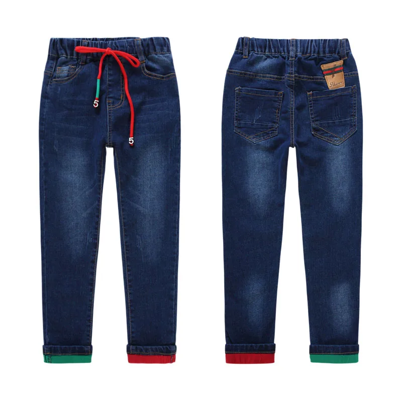 Brand Pants Kids Trousers Fashion Boys Jeans Children Ripped Leggings Spring Denim Clothes Baby Casual Jean Infant 4 to 14 Years