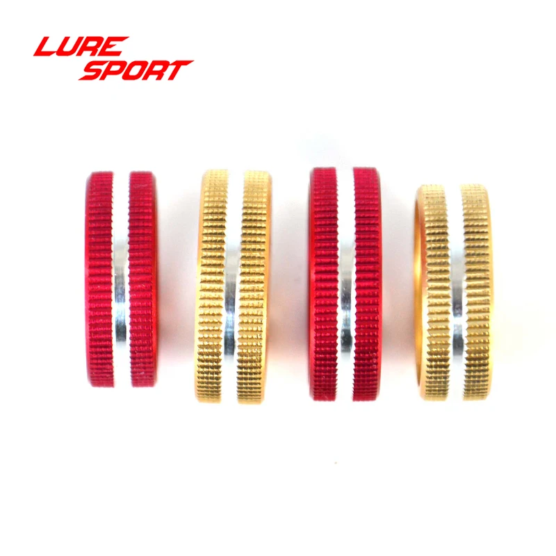 LURESPORT 8pcs Aluminum Lock Ring Reel Seat part Fishing Rod Building Component Repair Fishing rod  DIY Accessory