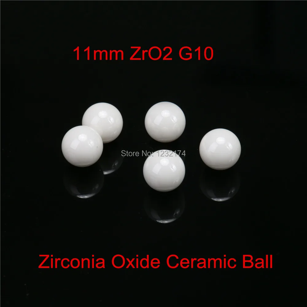 

11mm ZrO2 Zirconia Oxide Ceramic Ball G10 10pcs for valve ball,bearing, homogenizer,sprayer,pump 11mm ceramic ball ZrO2