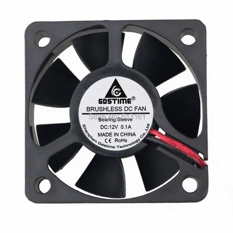1 Piece Gdstime 12V 50MM 5CM 50MM X 15MM DC Brushless 2pin Connector Cooling Cooler Fan For PC Laptop Computer Case Fan