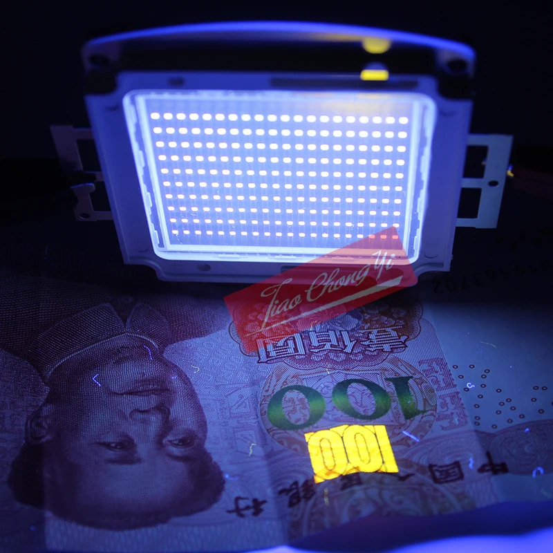 200W SMD High Power LED Ultra Violet UV Purpl 365-370NM 45mil 33-36V 6A UV Cahaya Ungu LED Lampu Bohlam Ultraviolet