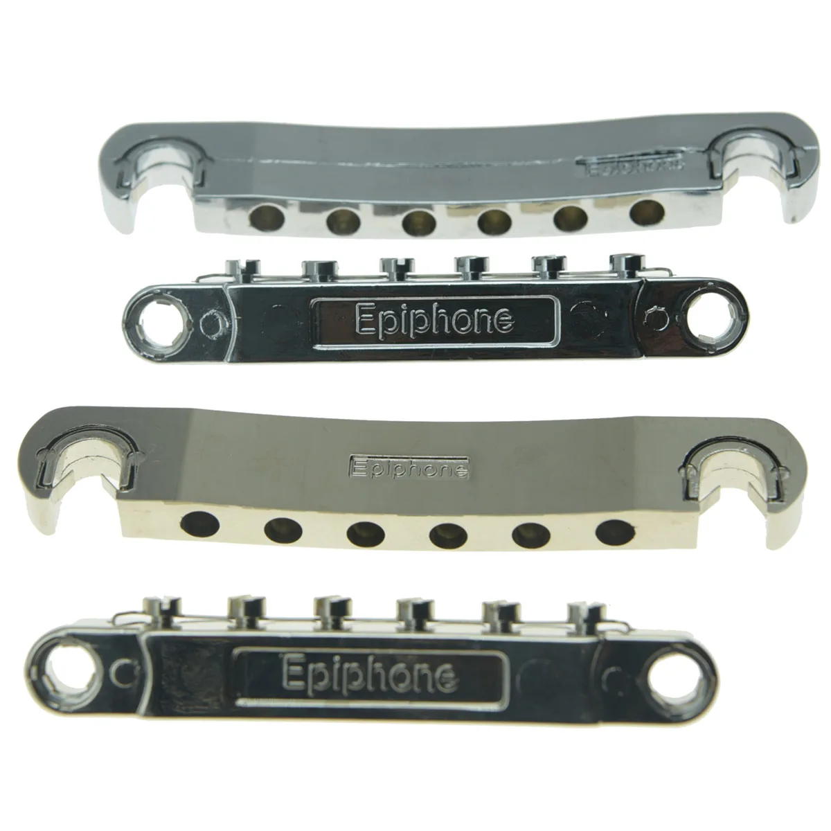 Genuine Epi LP Guitar Tune-O-Matic Bridge and Tailpiece Electric Guitar Bridge Set Hot Selling Chrome/Nickel Fits Epiphone