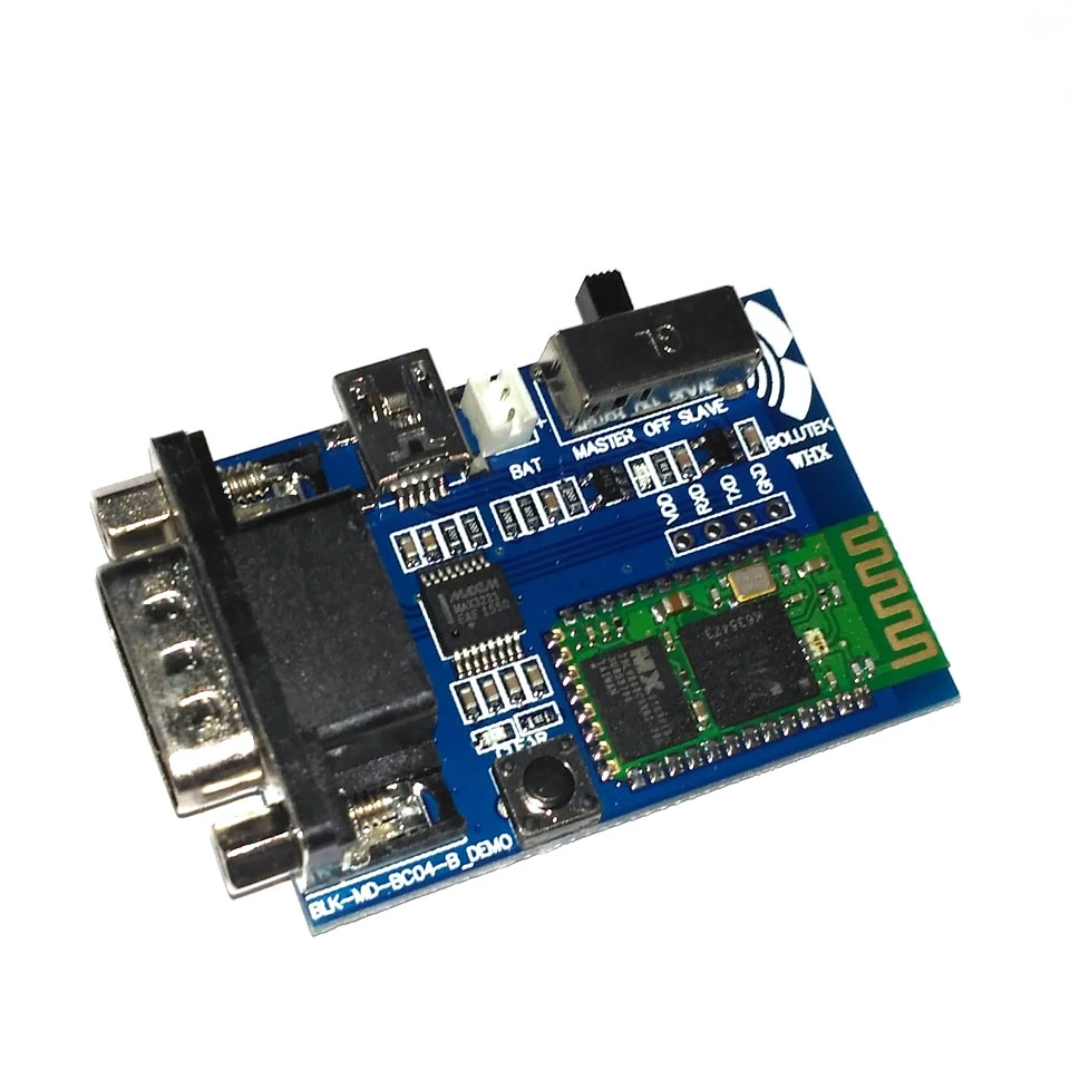 Módulo de puerto serie Bluetooth BC04-B, versión de demostración, comunicación de puerto serie inalámbrico, módulo de transmisión de datos RS232
