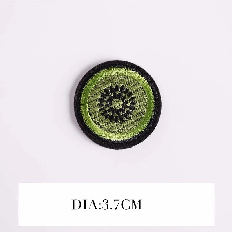 PGY 1PCS Cartoon pineapple Kiwifruit Patches Mouse Embroidery Iron Patches for Clothing DIY Ice cream Foods Stickers Appliques image 4