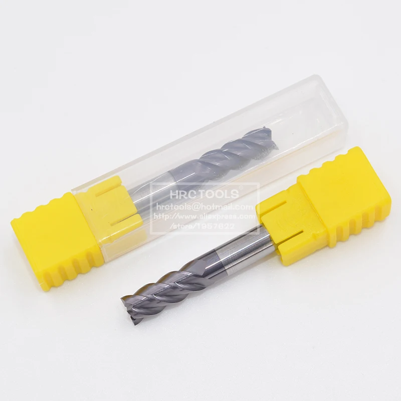 N1-d1x3Hx4Dx50L คาร์ไบด์เคลือบทังสเตนสแตนเลส CNC Endmill เอ็นมิล4 Flutes 4มม.เครื่องจักรกลแกะสลักเครื่องตัด