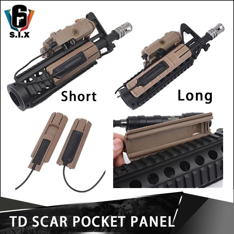 Tactical surfire an peq 15 Switch an-peq Airsoft Switch Pressure TD Scar Pocket Panel For Rail Picatinny 20mm