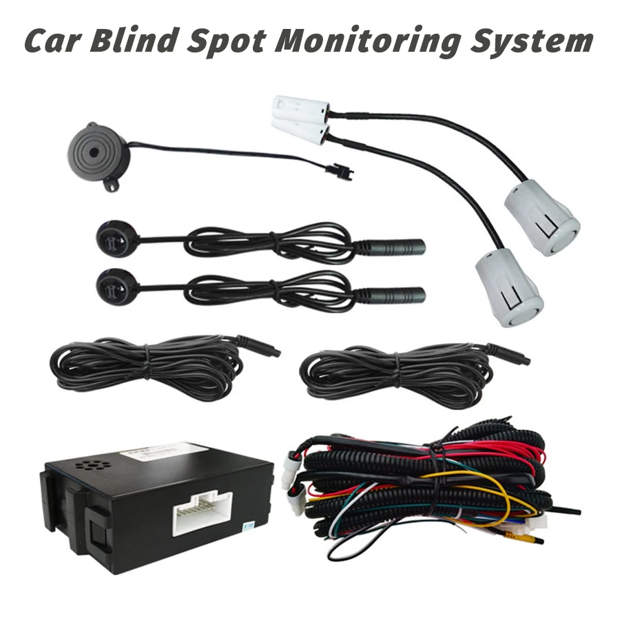 Universal BSM Car Blind Spot Monitoring System 58KHZ Ultrasonic sensor Driver Lane Changing Warning Assistance Device