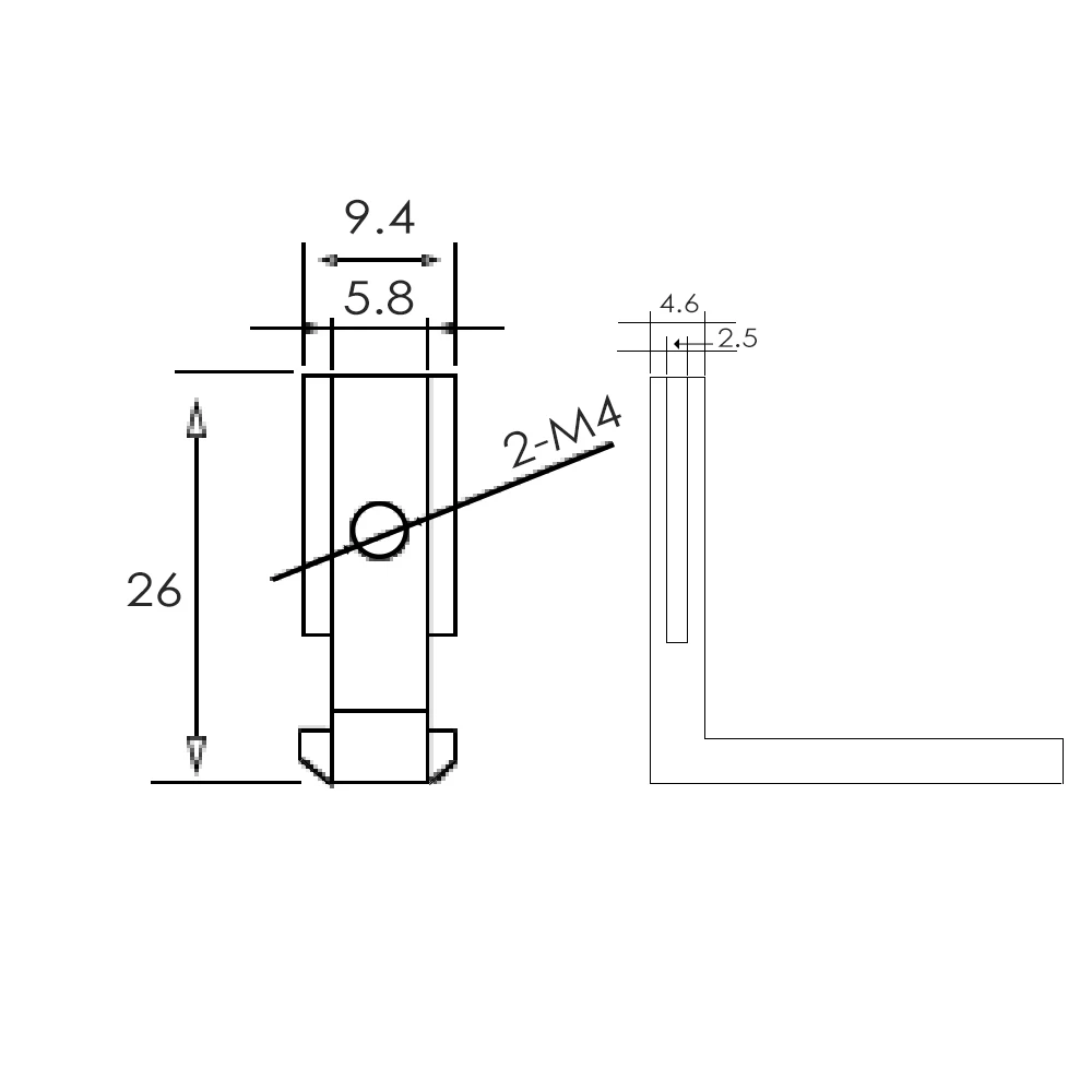 20pcs/lot T Slot L Shape Type 90 Degree 2020 EU Aluminum Profile Accessories Inside Corner Connector Bracket With M4 Screw