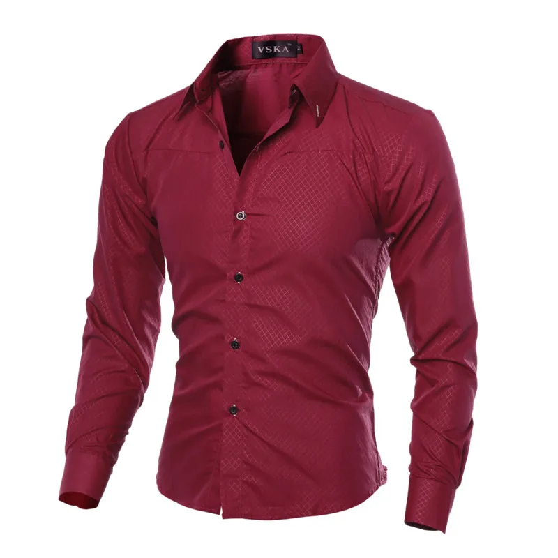 5XL Plus Size Brand-clothing Cotton Mens CIOTHING Solid Soft Men Shirt Long Sleeve Mens Shirts Casual Slim Fit Hot Sale 2021