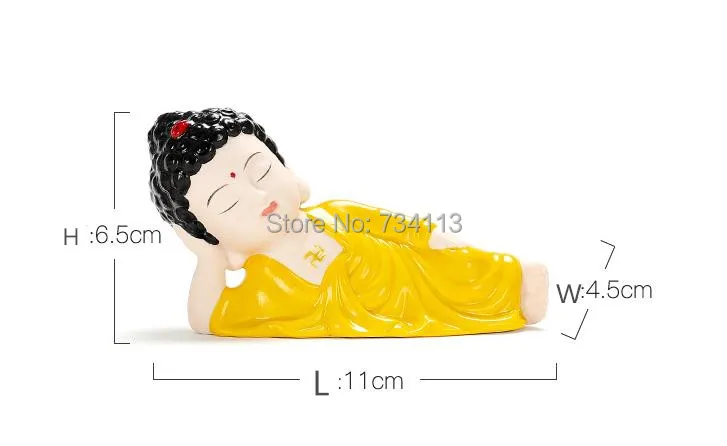 Sleeping Buddha Cars rulai Maitreya Buddha statues home ornaments Personality creativity Safe and upscale decorations bless luck